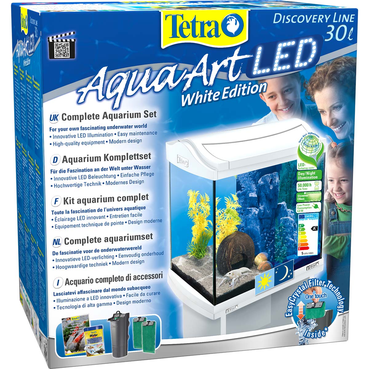 Tetra AquaArt LED Aquarium-Komplett-Set weiß 20