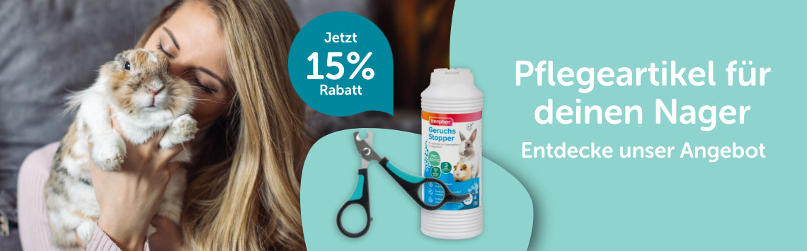 Kleintierpflege mit 15% Rabatt