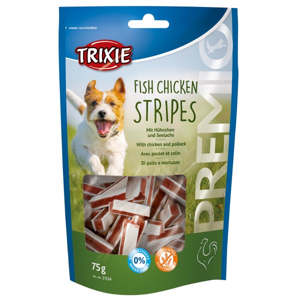 Trixie Hundesnack PREMIO Stripes mit Hühnchen und Seelachs
