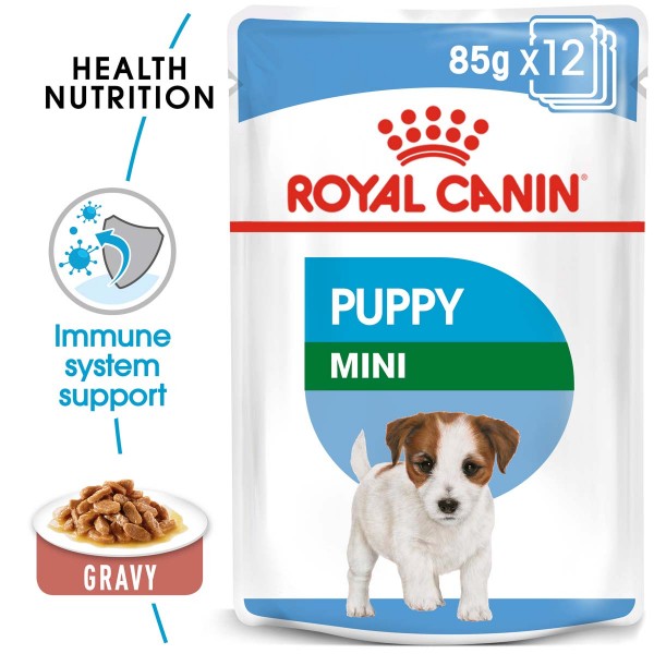 ROYAL CANIN X-Small Puppy 1,5kg + Mini Puppy in Soße 12x85g