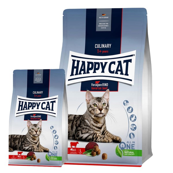 Happy Cat Culinary Adult Voralpen Rind 10kg + 1,3kg gratis