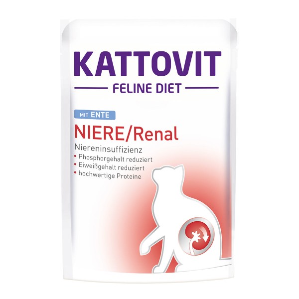 KATTOVIT Feline Diet Niere/Renal mit Ente