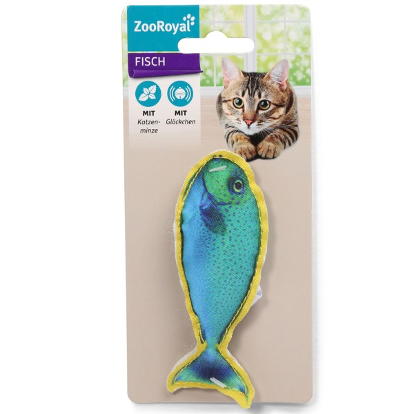 ZooRoyal Fisch mit Katzenminze & Glöckchen
