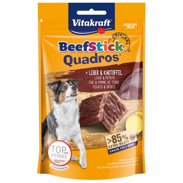 Vitakraft Hundesnack Beef-Stick Quadros Leber & Kartoffel
