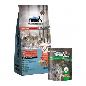 Tundra Trockenfutter Wildlachs 11,34kg + Snack Immune System Pute