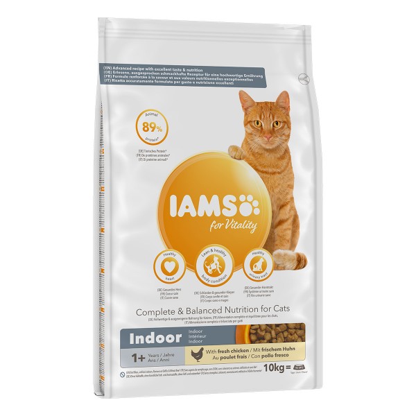 IAMS for Vitality Indoor mit frischem Huhn 10kg