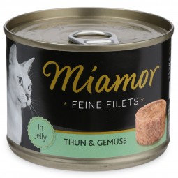 Miamor Katzen-Nassfutter Feine Filets in Jelly Thunfisch und Gemüse